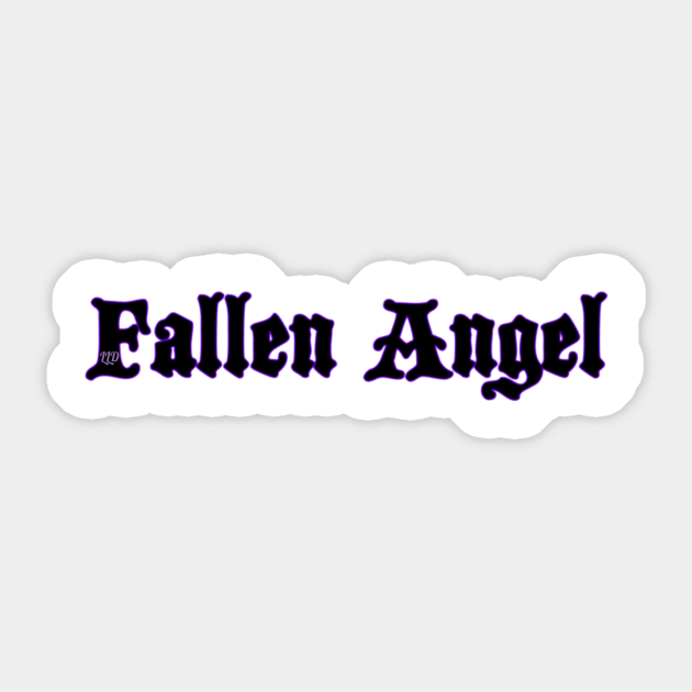 Fallen Angel Angel Sticker TeePublic